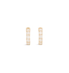 Pair of Diamond Huggie Earrings