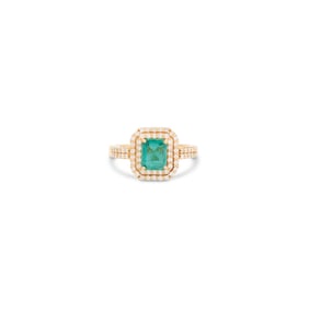 Emerald and Diamond Ring