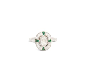 Diamond and Emerald Ring