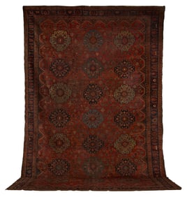 Antique Persian Khamseh Carpet