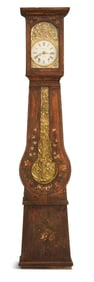 French Polychrome Morbier Tall Clock