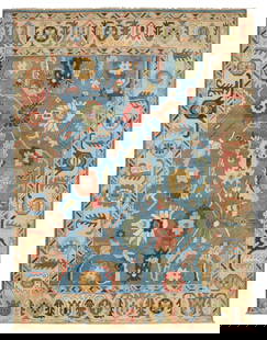 Turkish Angora Oushak Carpet: Turkish Angora Oushak Carpet10' x 13' 10"