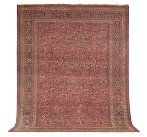Semi-Antique Kashan Carpet