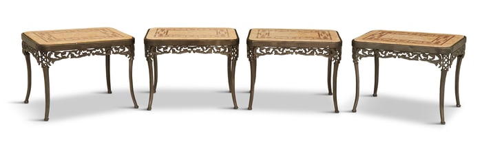 Set of Four Garden Tables