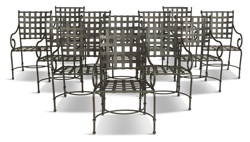 Twelve Brown Jordan "Florentine" Dining Chairs