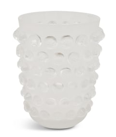 Lalique Crystal "Mossi" Vase