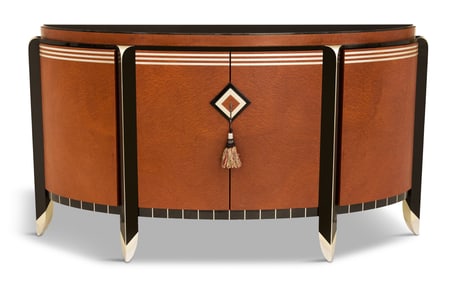 Art Deco-Style Granite-Top Sideboard