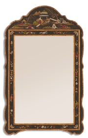 Queen Anne-Style "Japanned" Mirror