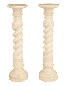 Pair of Italian Marble Pedestals