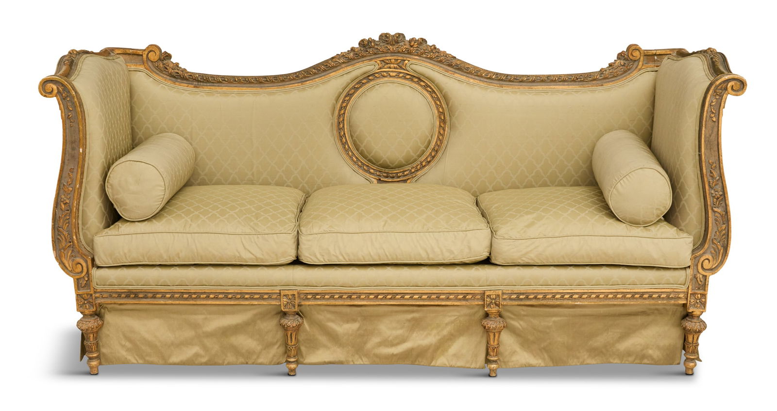 Louis XVI-Style Giltwood Sofa (1 of 4)