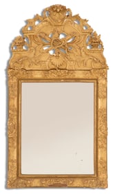 French Louis XV Giltwood Mirror