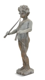 Lead "Pan" Garden Fountain