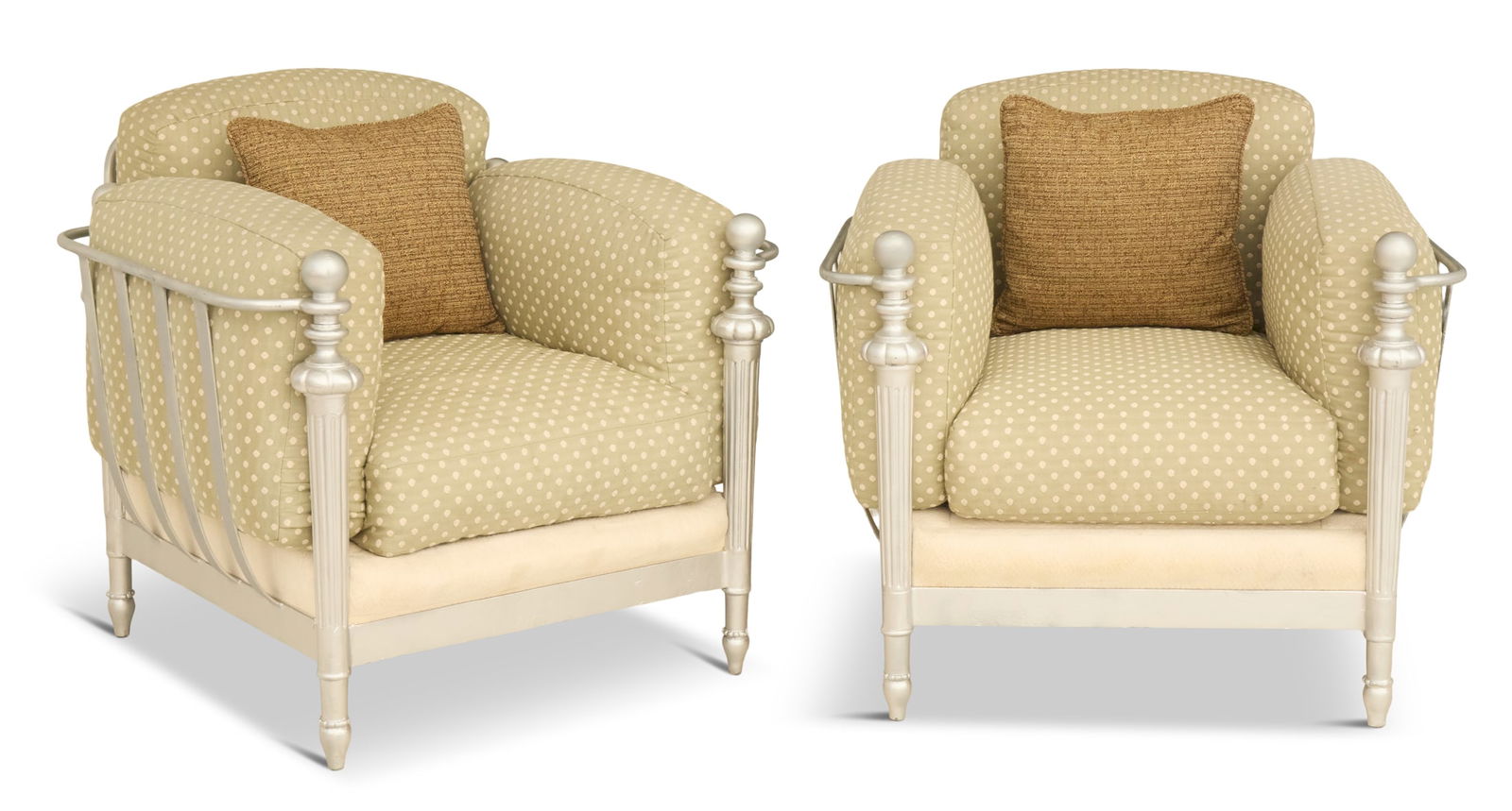 Pair of Murray's Iron Works Club Chairs (1 of 3)