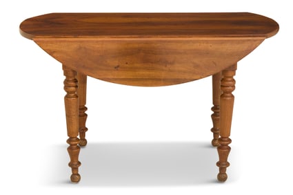 French Provincial Walnut Drop-Leaf Table
