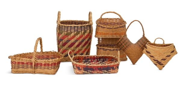 Six Native American Regional Baskets