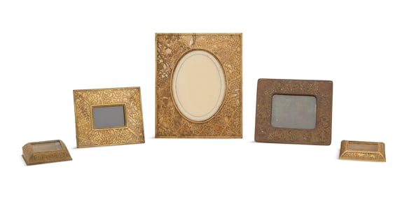 Tiffany Studios Bronze Desk Accessories