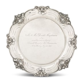 Shiebler & Co. Silver Presentation Salver