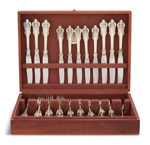 Wallace "Grand Baroque" Silver Flatware Set
