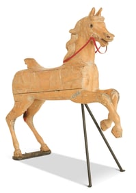 Carved Wood Carousel Horse