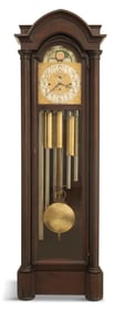 American Gothic Revival Mahogany Tall Case Clock
