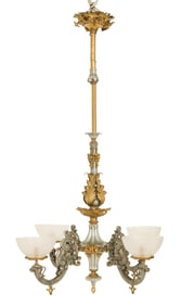 American Rococo Revival Gasolier