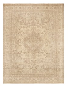 Semi-Antique Persian Tabriz Carpet