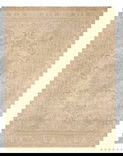 Semi-Antique Persian Tabriz Carpet: Semi-Antique Persian Tabriz Carpet9' 5" x 12' 4"
