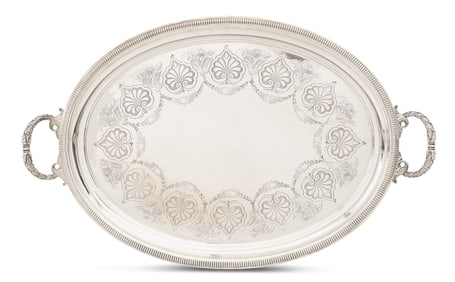 Victorian Silverplate Tea Tray