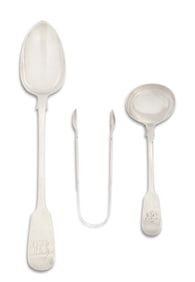 Victorian "Fiddle" Sterling Silver Serving Pieces