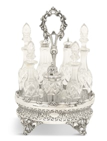Victorian Silverplate Cruet Frame