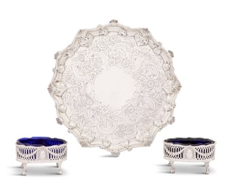 Three Pieces of English Sterling Silver Tableware