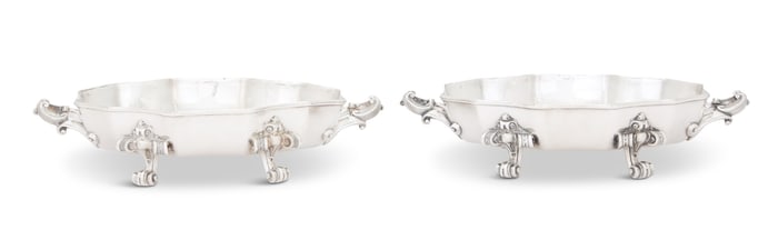 Pair of Elkington Silverplate Warming Stands