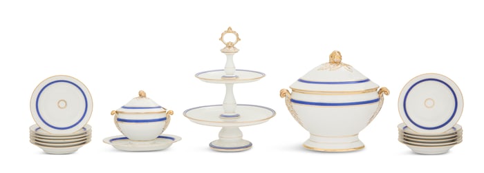 Collection of French Old Limoges Dinnerware