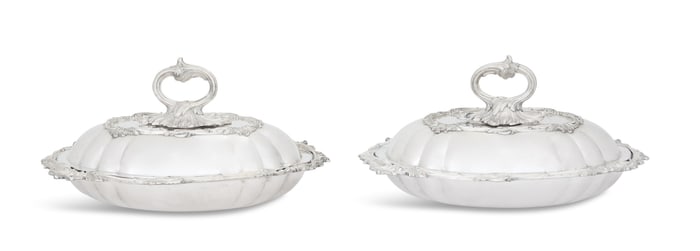 William IV Old Sheffield Plate Entree Dishes