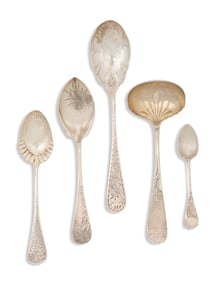 American Foliate-Engraved Sterling Flatware