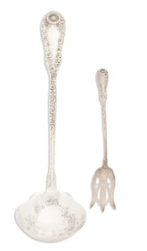 Dominick & Haff Sterling Ladle and Beef Fork