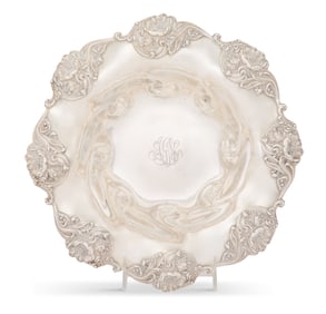 Mauser Art Nouveau Sterling Silver Fruit Bowl