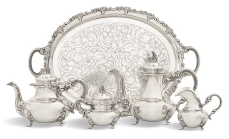 Spritzer & Fuhrmann Sterling Silver Tea Set