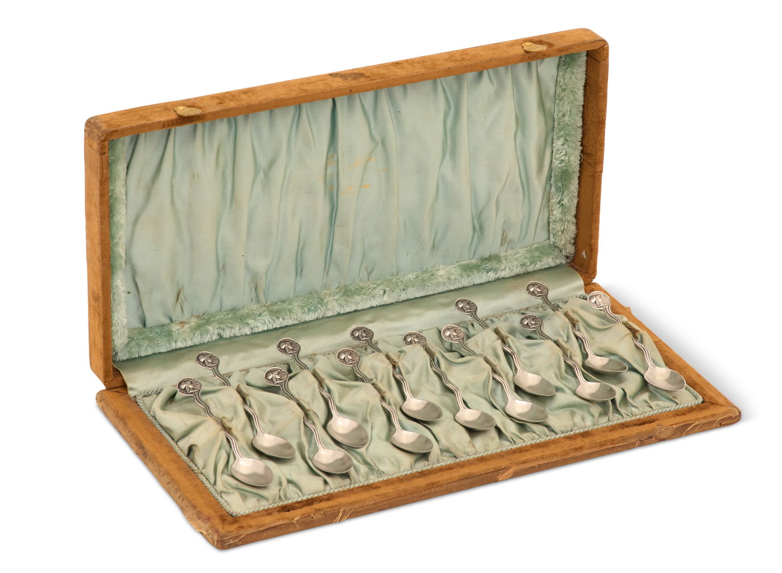 Cased Gorham Homeric Medallion Demitasse Spoons (1 of 5)