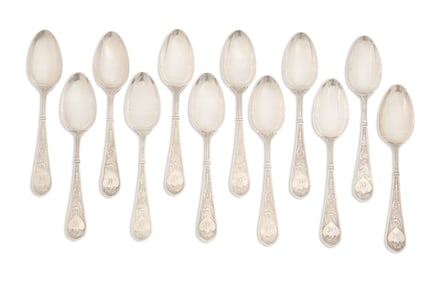 Twelve Gorham "Raphael" Sterling Tablespoons