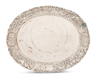 German .800 Silver Waiter