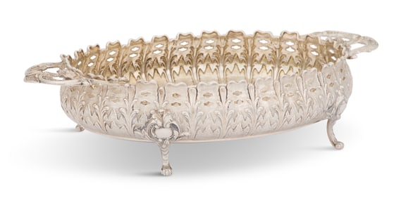 German Silver Flower Bowl