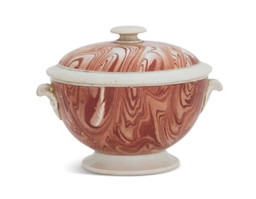 French Glen Creamware Broth Bowl