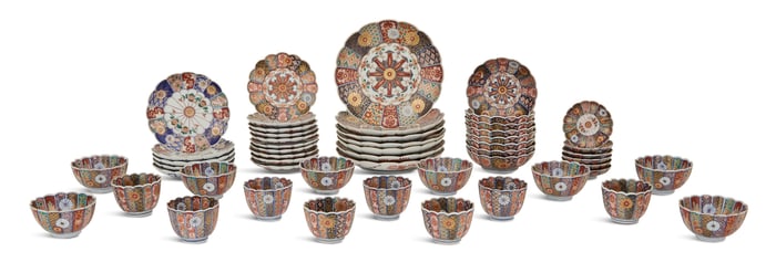 Extensive Collection of Japanese Arita Porcelain