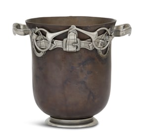 Vagabond House Bronze Equestrian Ice Bucket