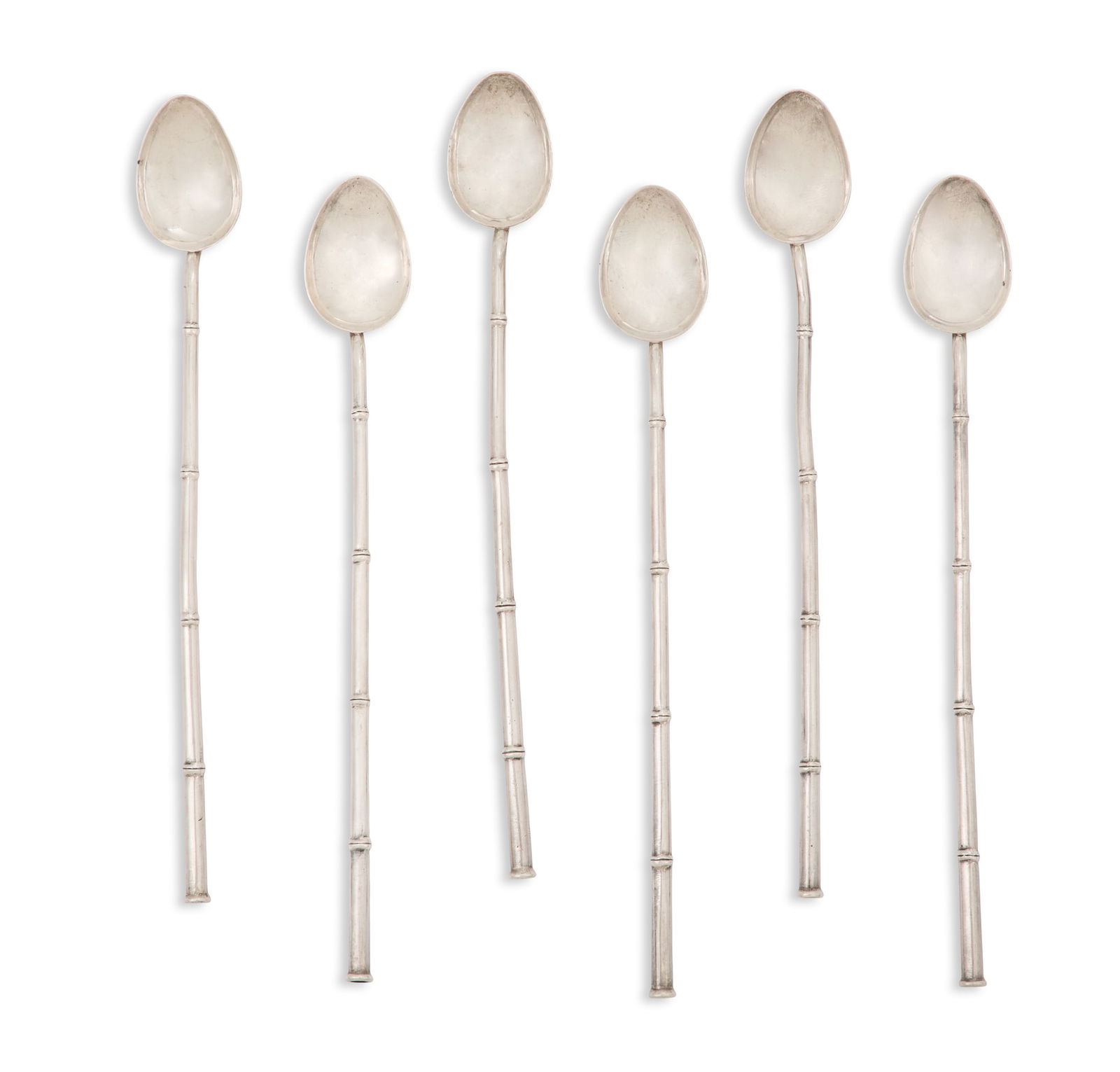 Six Chinese Export Sterling Iced Tea Sippers (1 of 2)