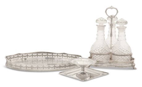 Anglo-American Reticulated Silverplate Tableware