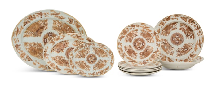 Collection of "Fitzhugh" Chinese Export Porcelain