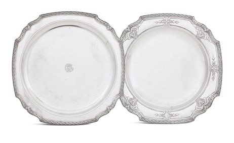 Two Tiffany & Co. Sterling Silver Platters
