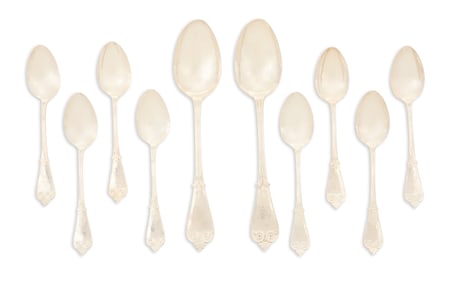 Ten Tiffany "Beekman" Sterling Silver Spoons
